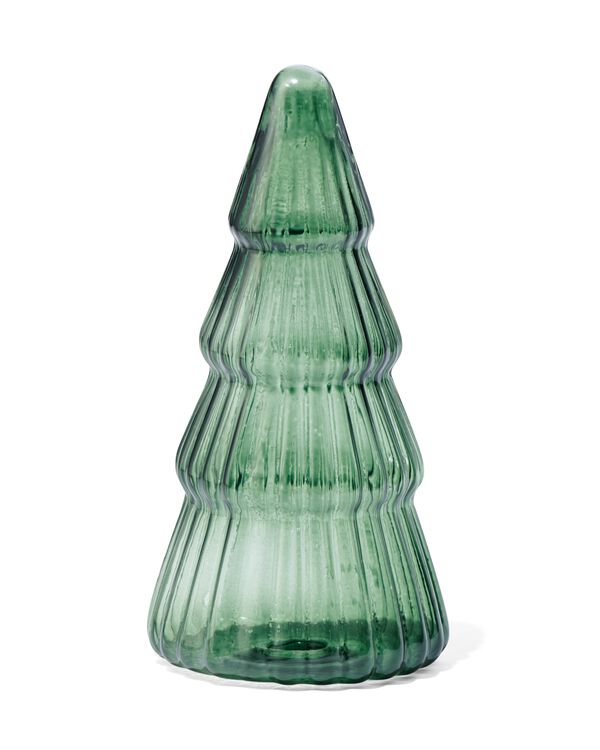 kerstboom groen glas 10cm - 25180233 - HEMA
