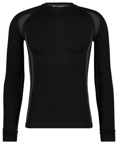 volwassenen thermo t-shirt zwart - 1000001159 - HEMA