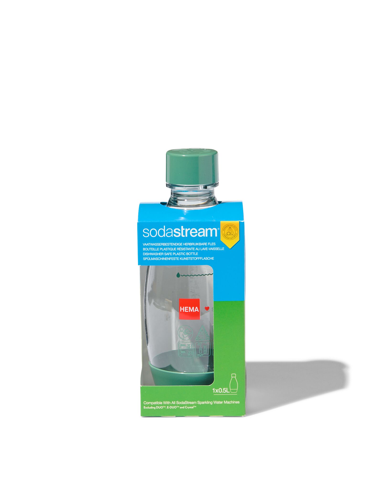 SodaStream kunststof fles groen 0.5L - 80405206 - HEMA