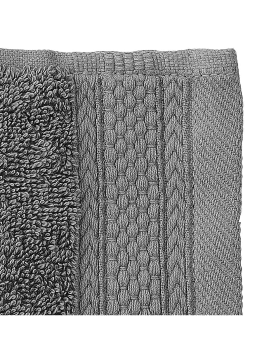handdoek - 60 x 110 cm - hotelkwaliteit - donkergrijs - 5216015 - HEMA