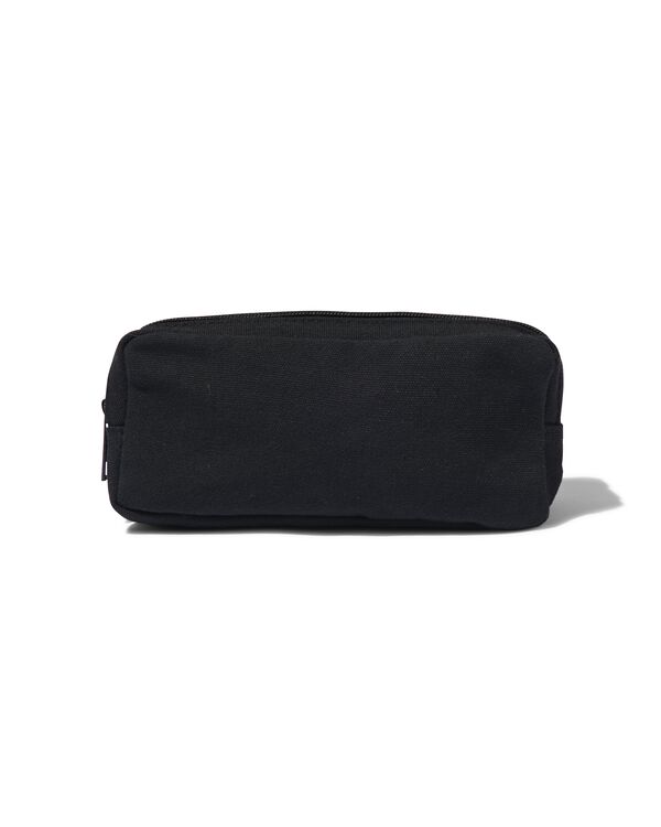 etui met dubbele rits zwart - 14497035 - HEMA