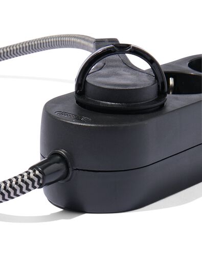 stekkerdoos 3-voudig 3m zwart - 81010014 - HEMA