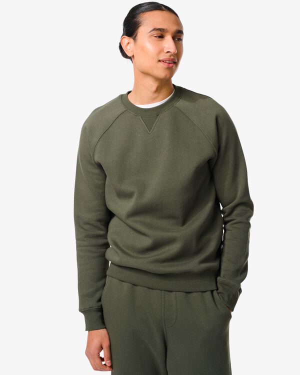 herensweater groen groen - 2113630GREEN - HEMA
