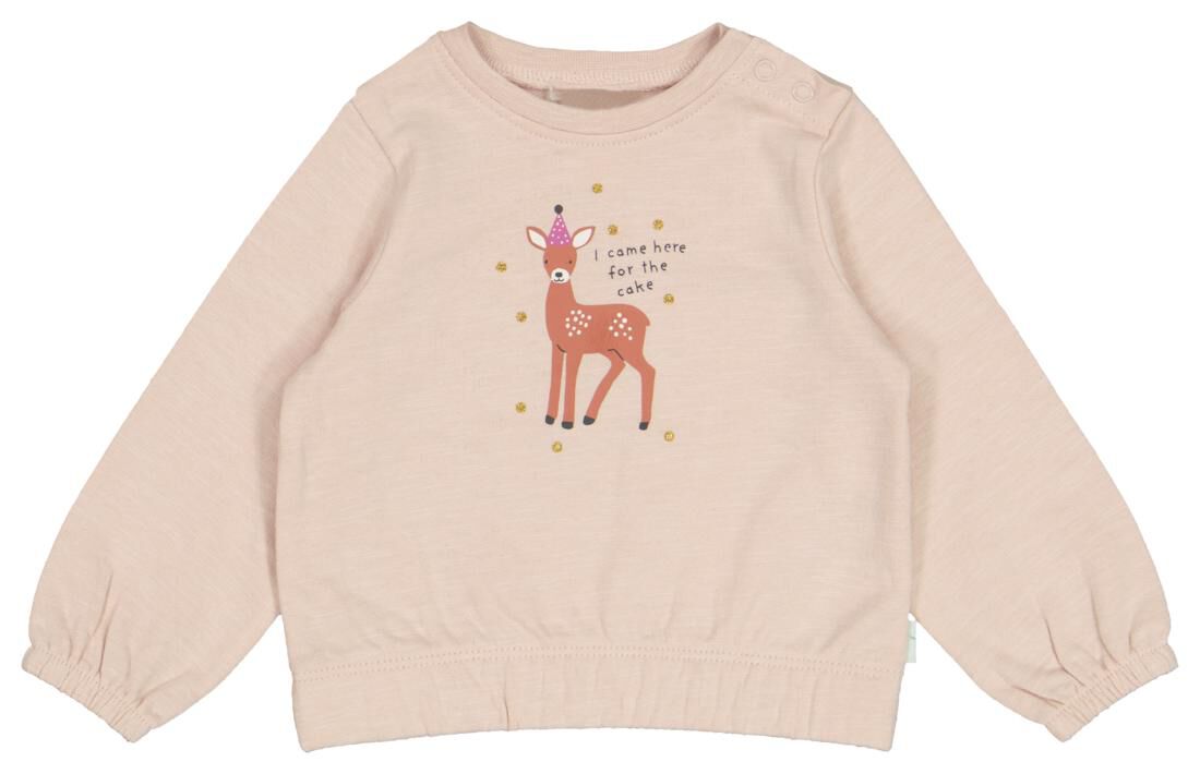 HEMA Newborn Sweater Hert Roze (roze)