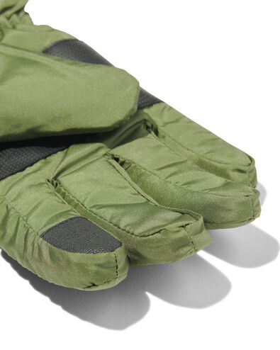 kinder handschoenen waterafstotend met touchscreen legergroen legergroen - 16731230ARMYGREEN - HEMA
