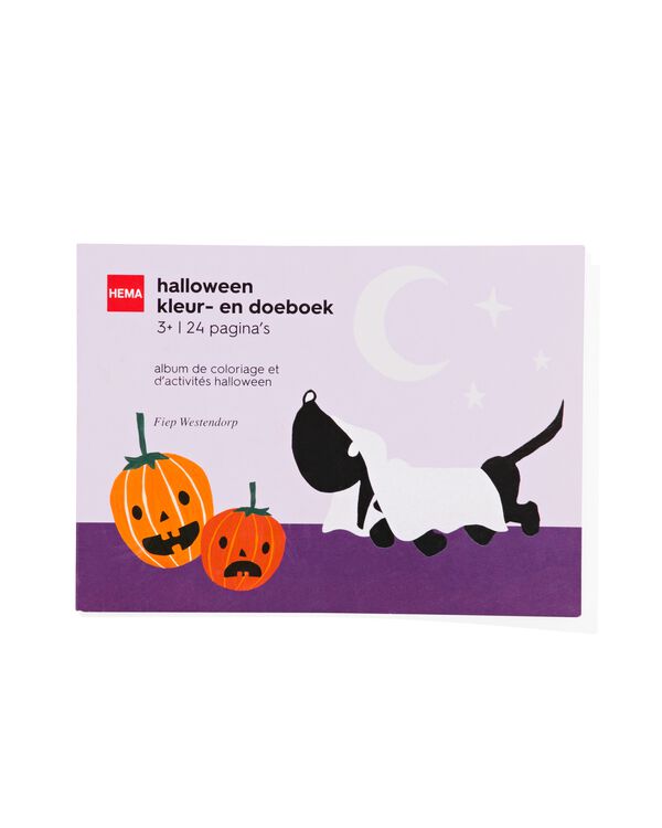 Takkie kleur- en doeboek voor Halloween 12x16.5 - 25200831 - HEMA