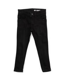 kinder jeans skinny fit zwart zwart - 1000028235 - HEMA