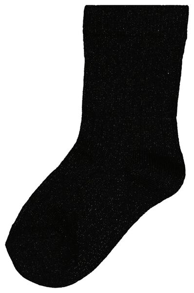 kinder sokken met katoen en glitters - 5 paar multi multi - 1000028440 - HEMA