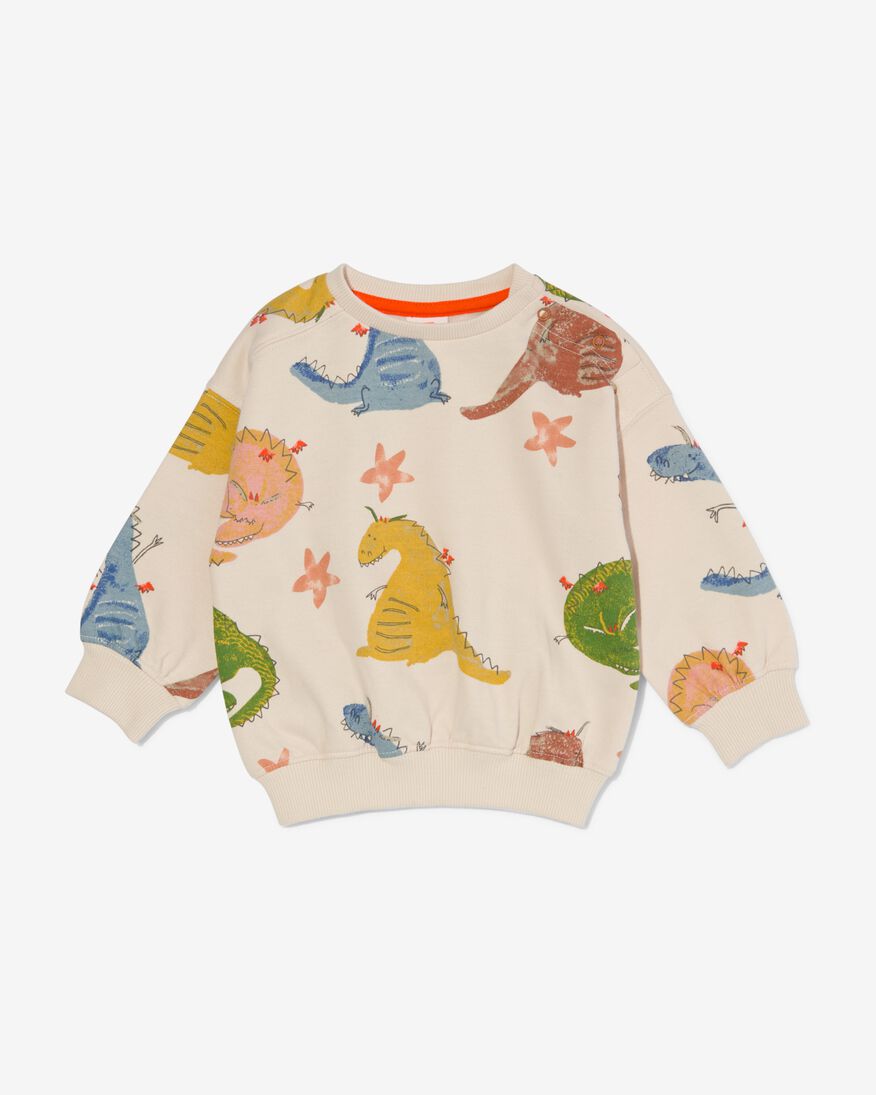 baby sweater draken ecru - 33178440ECRU - HEMA