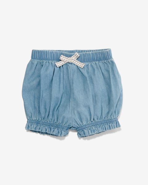 baby shorts denim blauw blauw - 1000030979 - HEMA