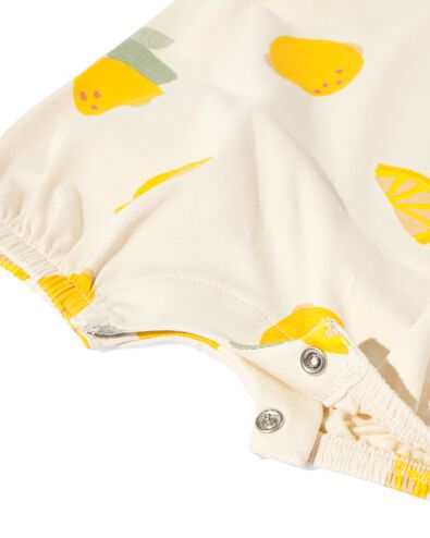 newborn jumpsuit citroen lichtgeel lichtgeel - 33496710LIGHTYELLOW - HEMA