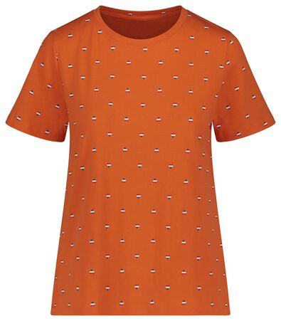 dames t-shirt oranje - 1000019579 - HEMA