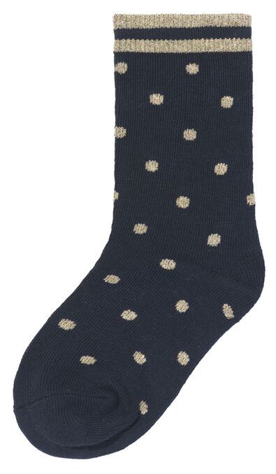 kinder sokken met katoen - 5 paar blauw 23/26 - 4380046 - HEMA