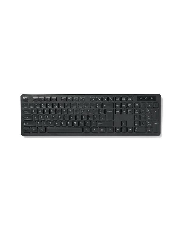 qwerty toetsenbord draadloos zwart - 39630201 - HEMA
