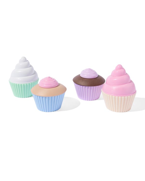 cupcake set bioplastic - 4 stuks - 15100588 - HEMA