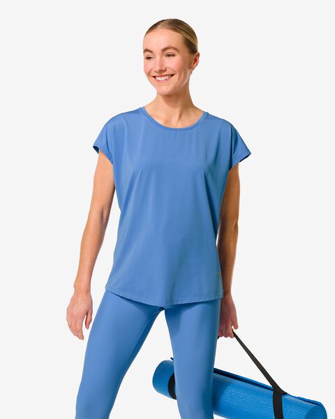 dames sportshirt blauw blauw - 1000030578 - HEMA
