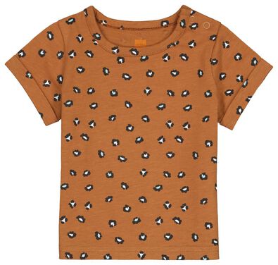 newborn t-shirt animal bruin - 1000024083 - HEMA