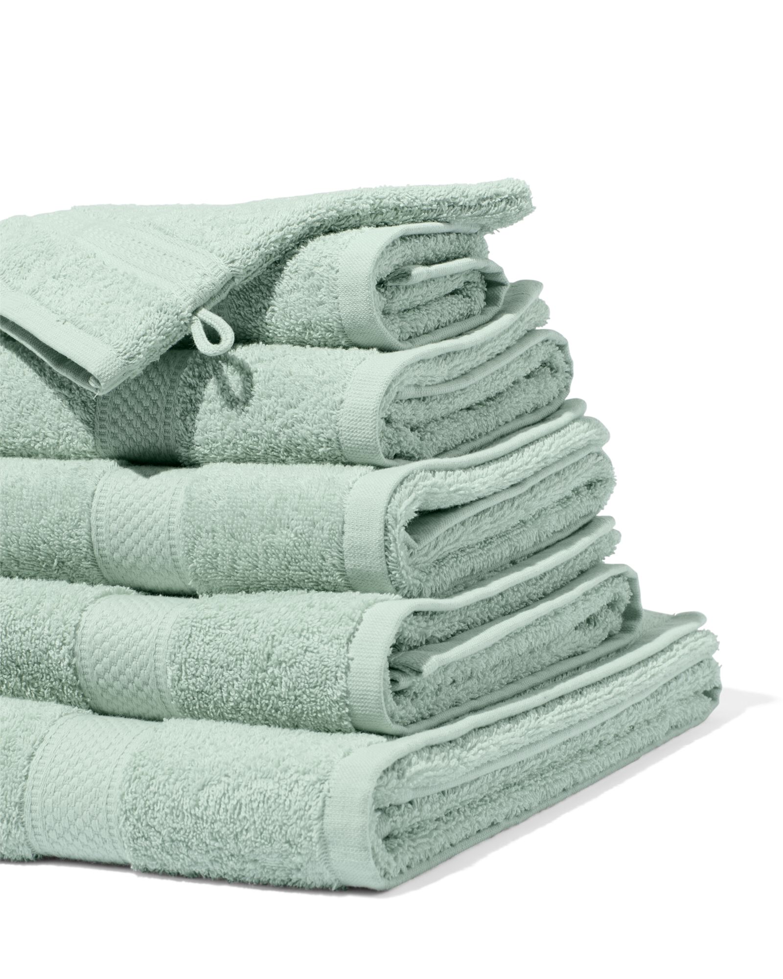 handdoek 100x150 zware kwaliteit poedergroen lichtgroen handdoek 100 x 150 - 5230077 - HEMA