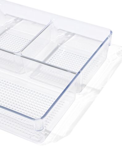 plastic opberger met vier vakken 33x22.7x6 - 39824002 - HEMA