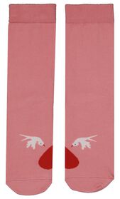 sokken met katoen love is in the air roze roze - 1000029557 - HEMA