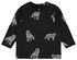 baby t-shirt wolf zwart - 1000025505 - HEMA