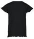 kinder t-shirt rib zwart zwart - 1000026374 - HEMA