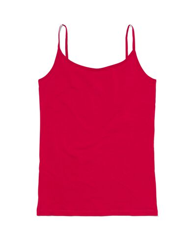 dameshemd stretch katoen rood rood - 19630175RED - HEMA