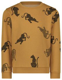 kinder sweater cheeta geel geel - 1000028348 - HEMA
