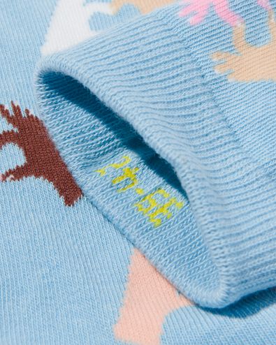 sokken met katoen one love blauw 35/38 - 4141141 - HEMA