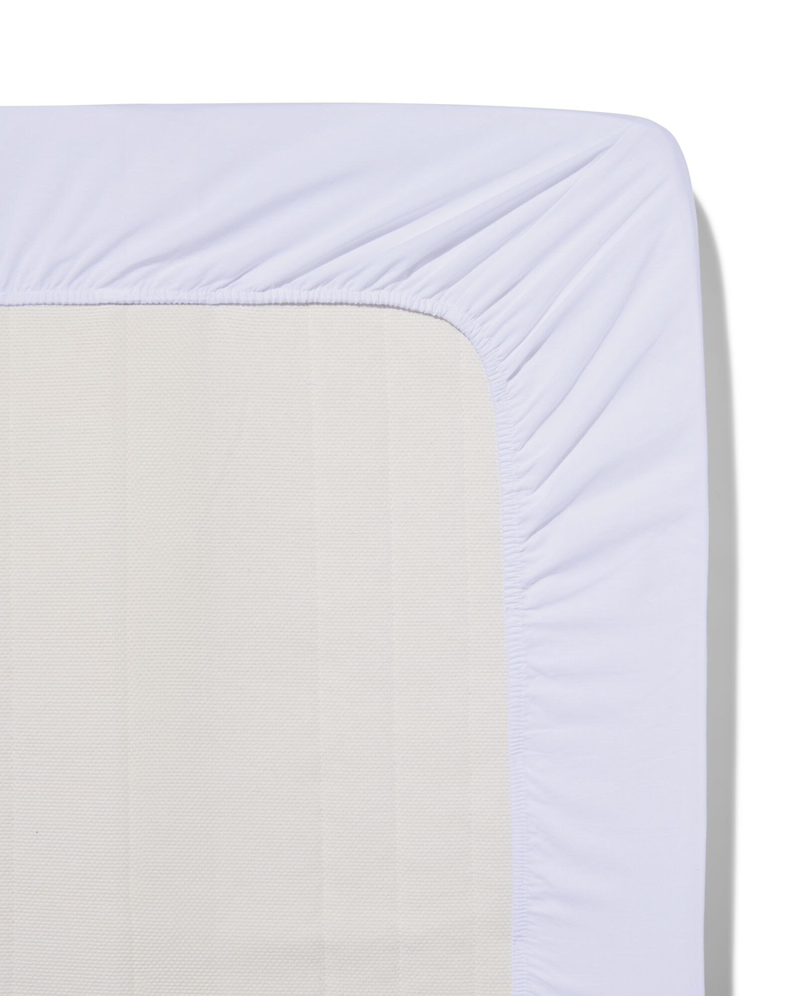 topper hoeslaken zacht katoen 140x200 wit - 5190127 - HEMA