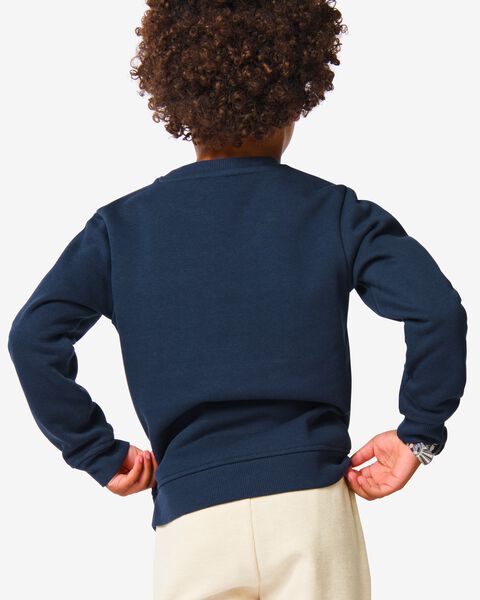 kinder sweater bonvoyage donkerblauw donkerblauw - 1000032186 - HEMA