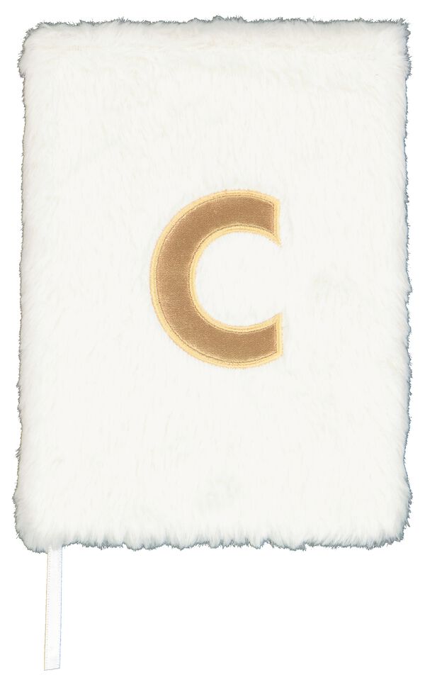 notitieboek A5 fluffy letter C - 61120130 - HEMA