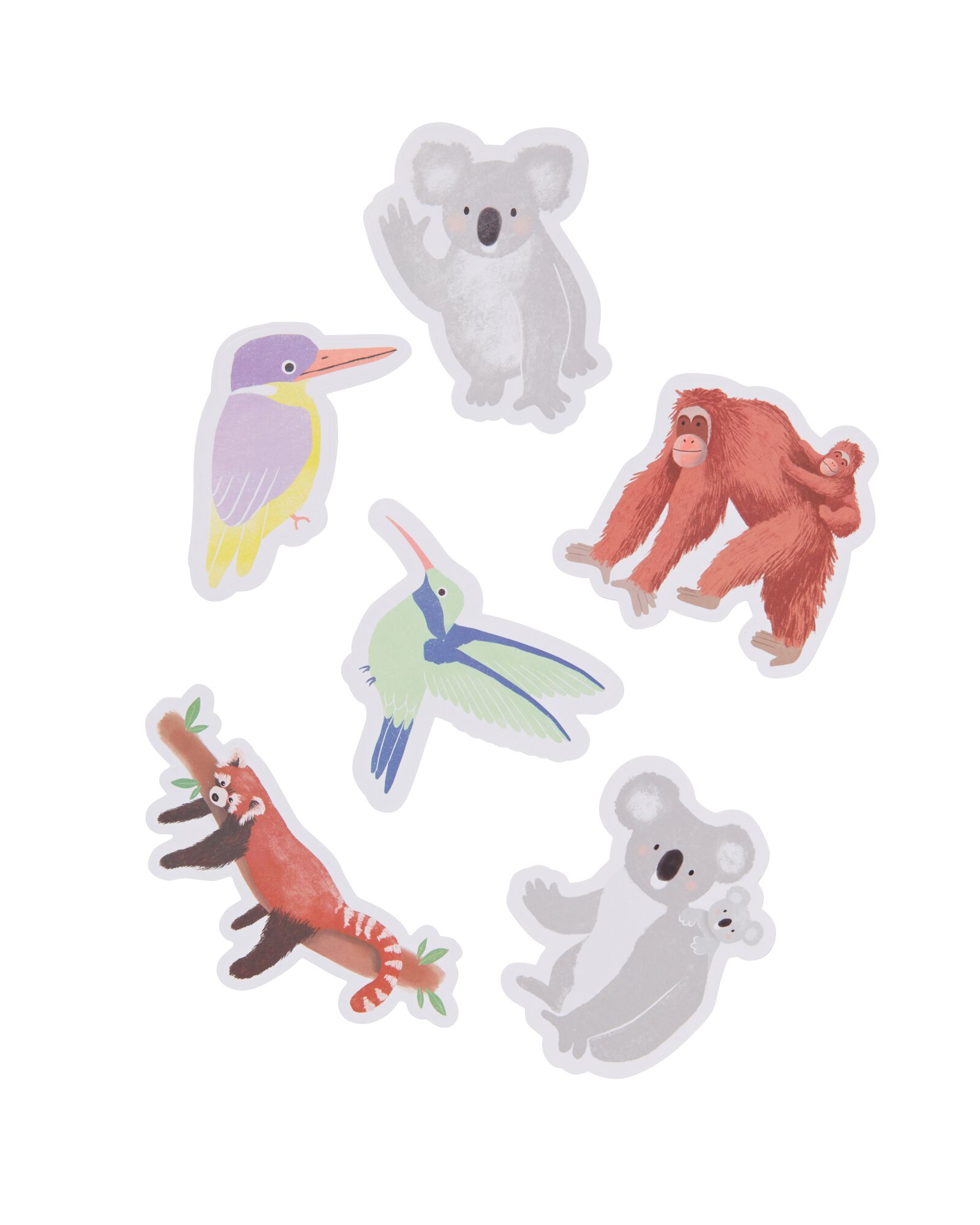 stickers XL dieren - 15 stuks - 14130114 - HEMA