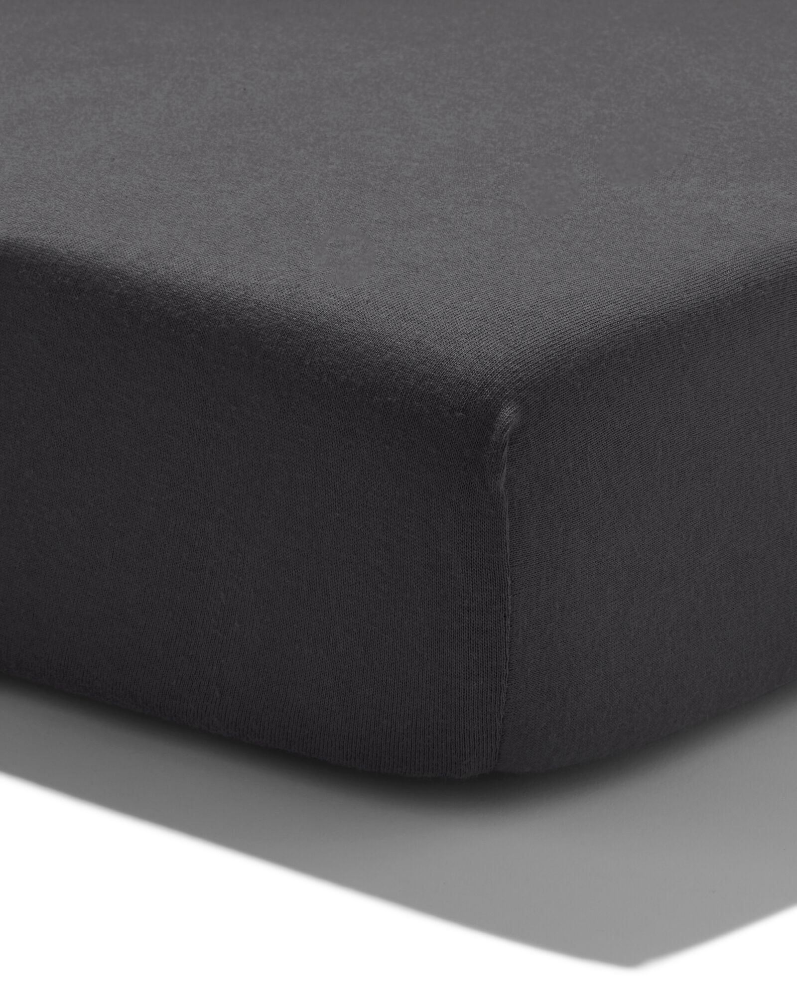 topper hoeslaken jersey 160x200 donkergrijs - 5190123 - HEMA