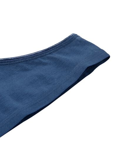 dames strings stretch katoen - 2 stuks blauw blauw - 1000030301 - HEMA