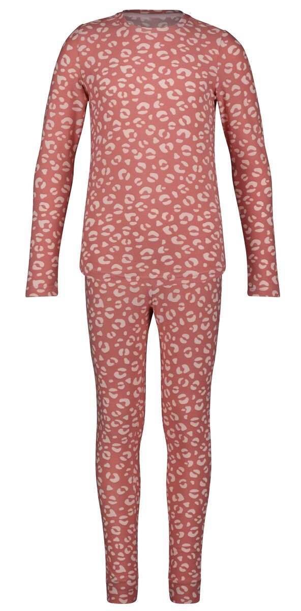 Oranje Bakkerij slecht humeur kinder pyjama micro animal roze - HEMA