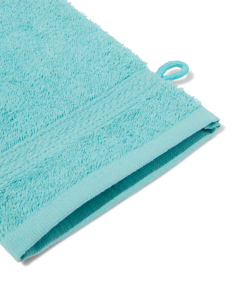 handdoeken - zware kwaliteit felblauw washandje - 5290092 - HEMA