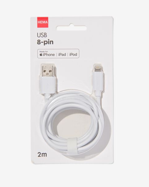USB laadkabel 8-pin - 39630046 - HEMA
