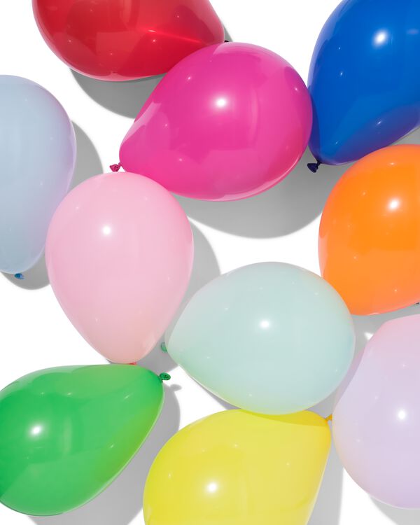 ballonnen Ø20cm assorti - 50 stuks - 14250025 - HEMA