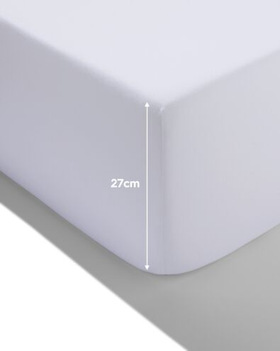 hoeslaken jersey180x220 wit - 5190014 - HEMA