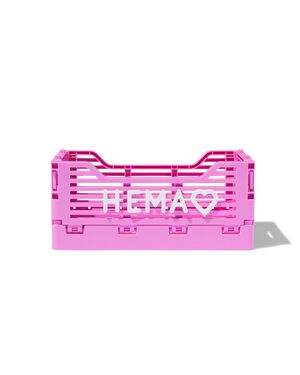 klapkrat letterbord recycled XS roze felroze XS  13 x 18 x 8 - 39810403 - HEMA