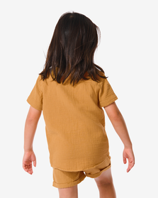kinder overhemd mousseline bruin bruin - 1000030875 - HEMA
