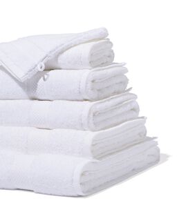 bloem Kruiden Voorstel handdoeken - zware kwaliteit wit - HEMA