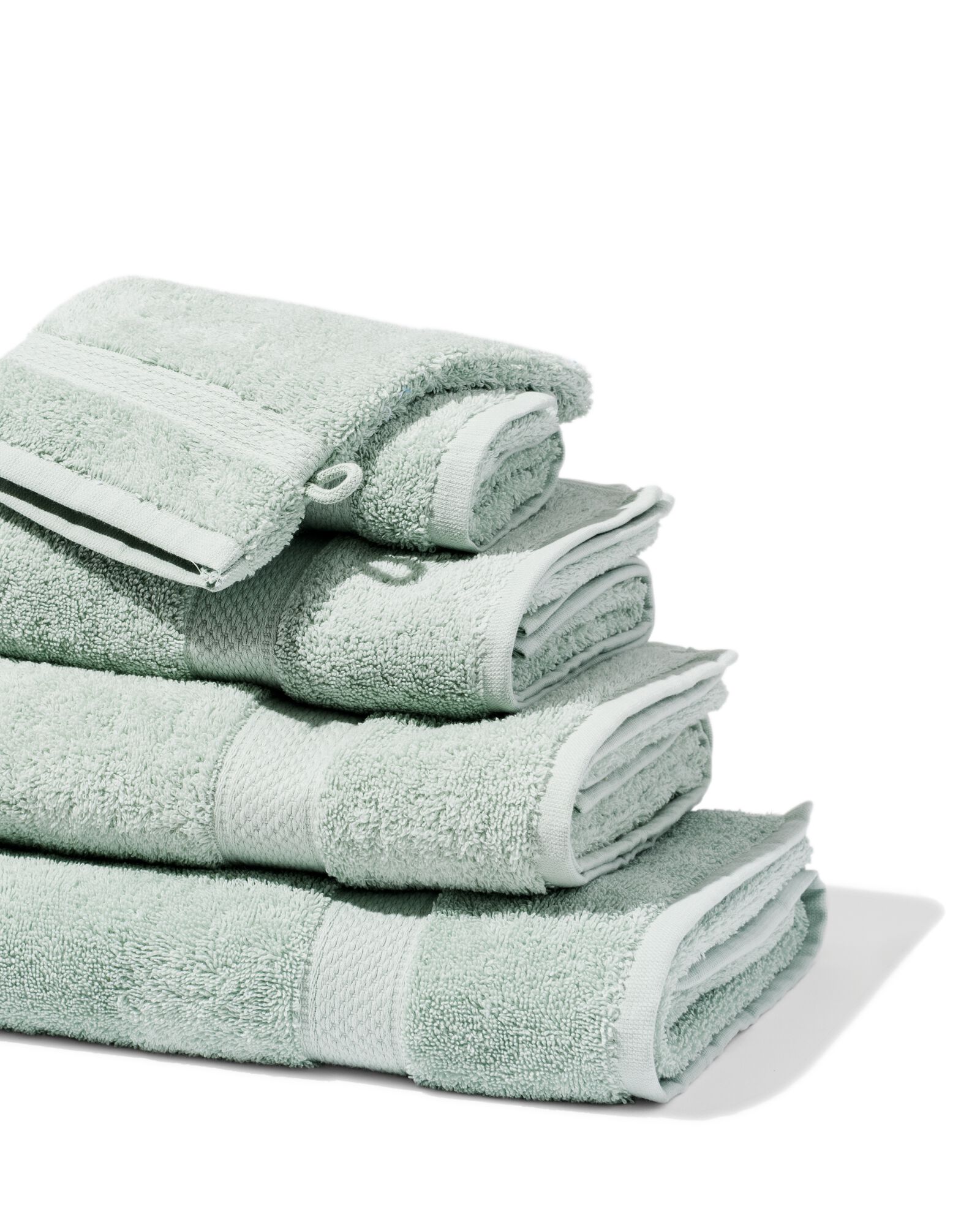 handdoeken - zware kwaliteit lichtgroen lichtgroen - 1000015745 - HEMA