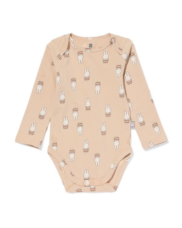 nijntje romper katoen met stretch  beige beige - 33303350BEIGE - HEMA