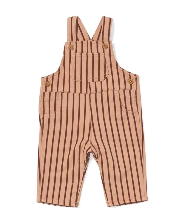 baby tuinbroek strepen bruin bruin - 33172770BROWN - HEMA