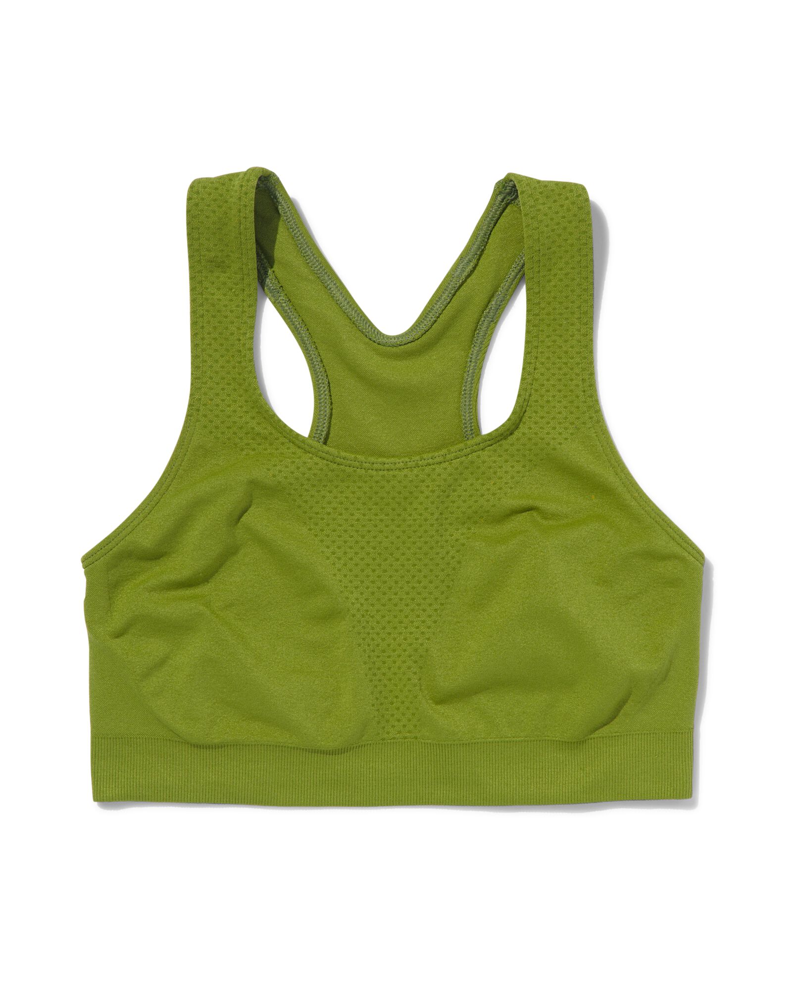 naadloze sporttop medium support groen groen - 21700113GREEN - HEMA