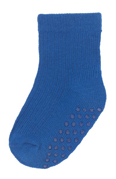 baby sokken met katoen - 5 paar blauw 24-30 m - 4760345 - HEMA