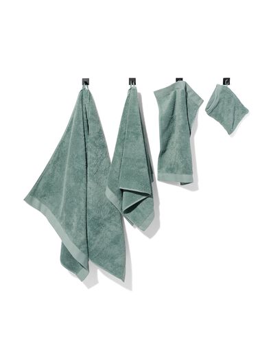 handdoek 50x100 hotel extra zacht groenblauw blauw handdoek 50 x 100 - 5230061 - HEMA