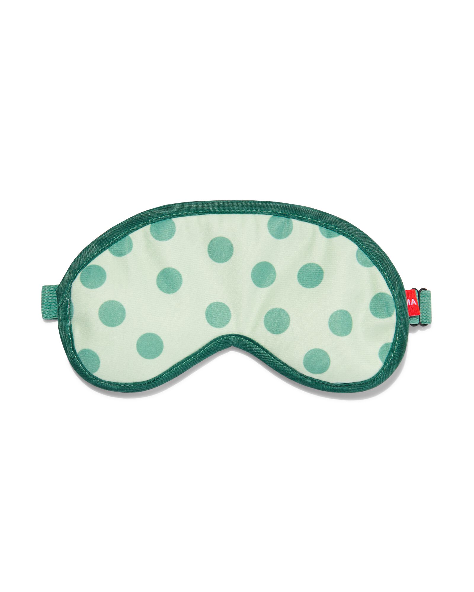 slaapmasker groen met stippen - 18640030 - HEMA